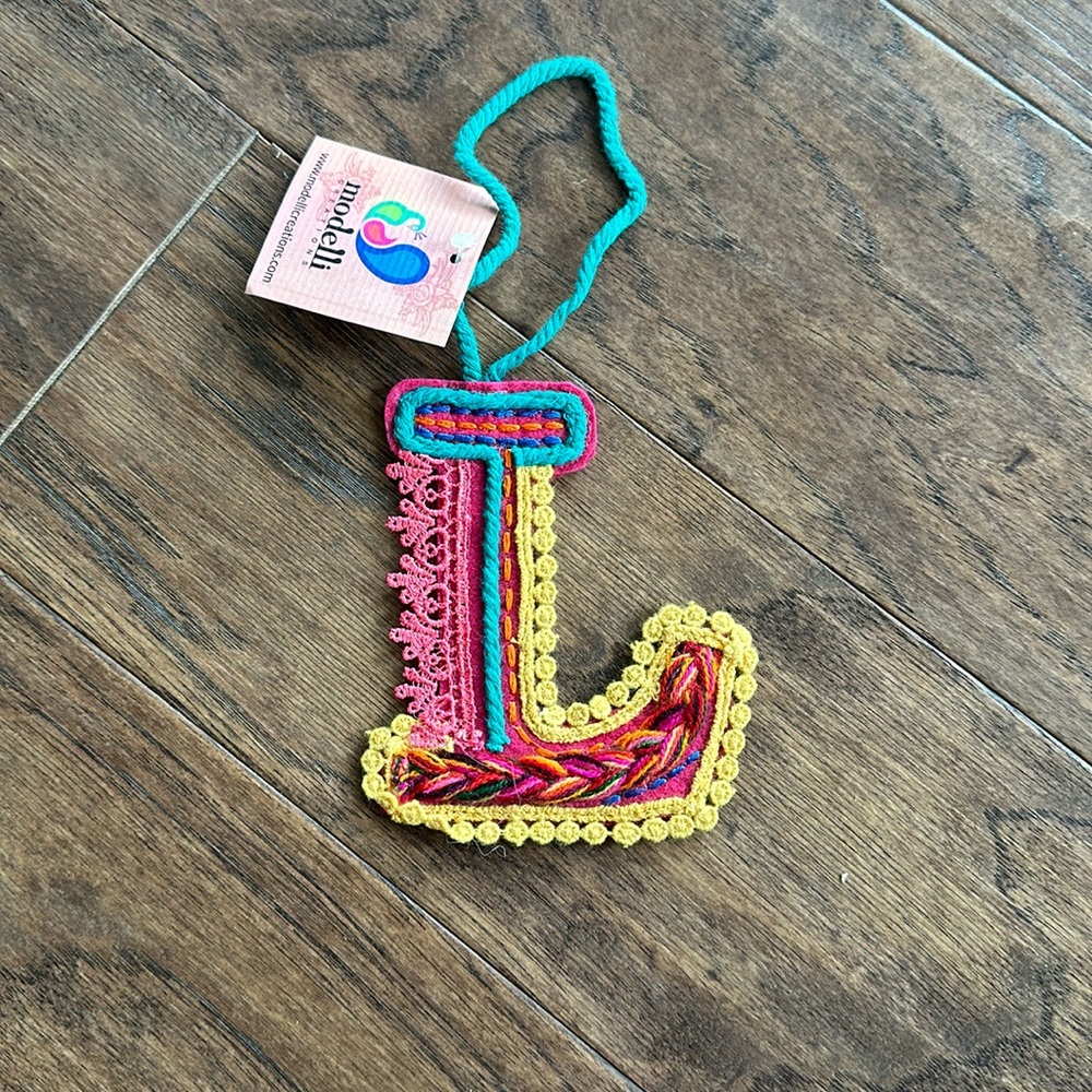 Felt Letter L Ornament /Present Topper